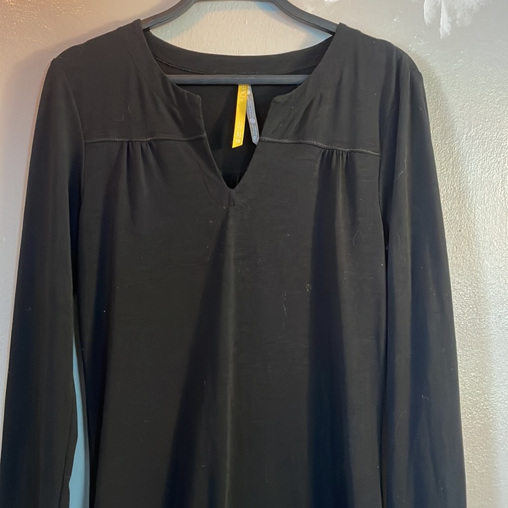 Lole Black Drawstring Casual Dress XS Like New